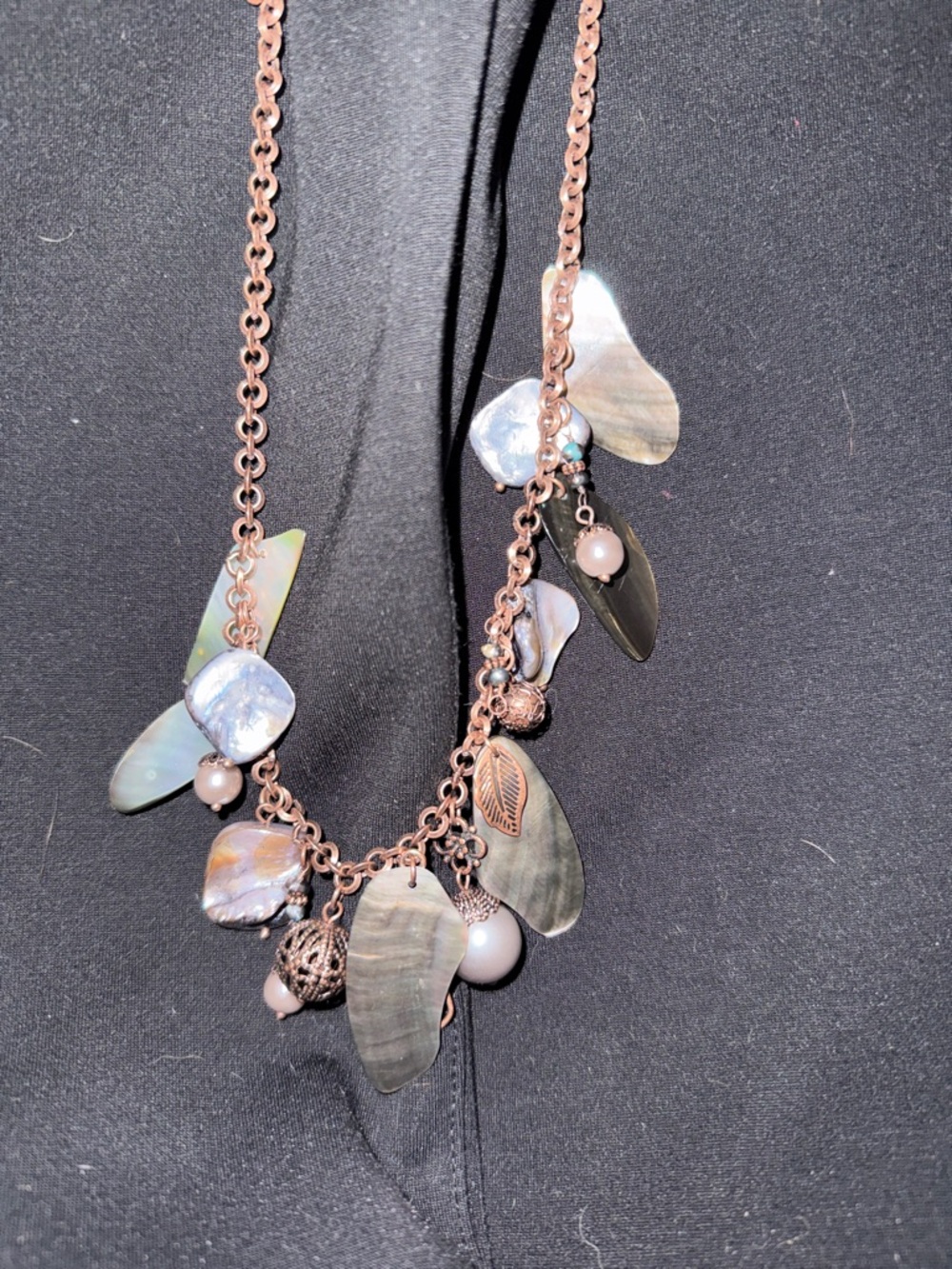 Rose Gold Shell Charm Necklace - Women Jewelry